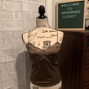Express Olive Camisole Top Size Medium
